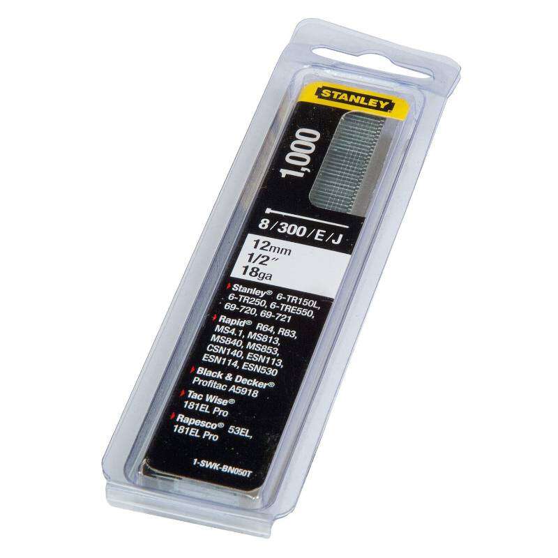 Image du produit Stanley Clous 12mm Type J - 1000pc 1-SWK-BN050T