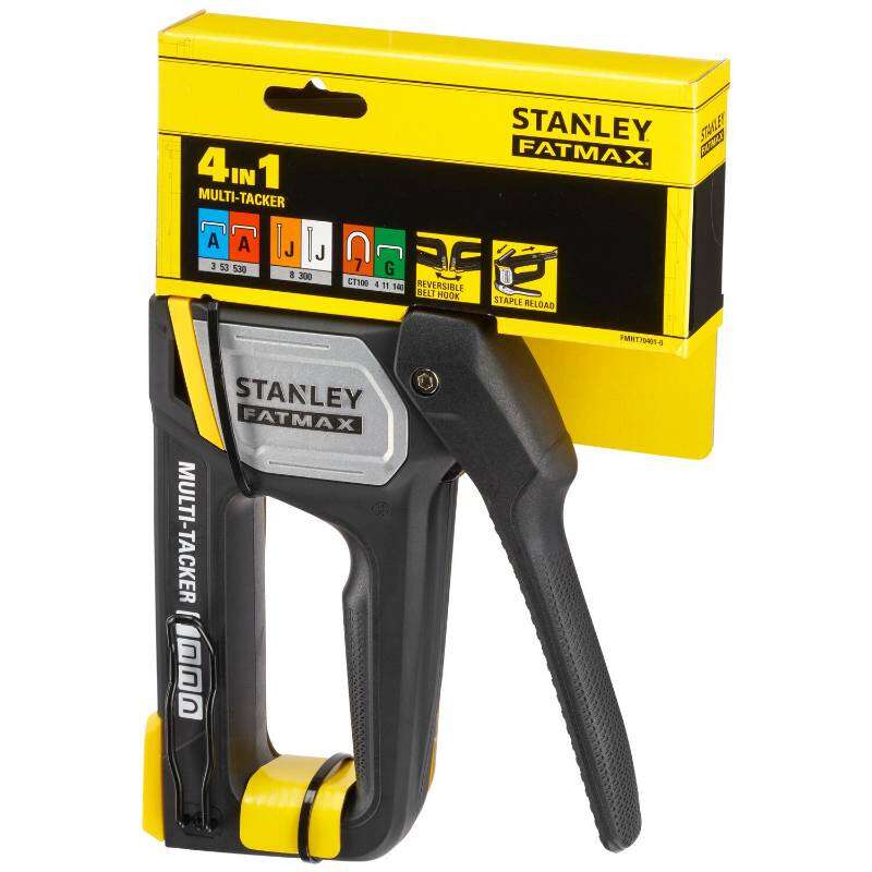Image du produit STANLEY Fatmax - Agrafeuse Manuelle - 4 en 1 - Type A (6-14mm) - G (6-14mm) - Type 7 (10-14mm) - Type J (15mm)