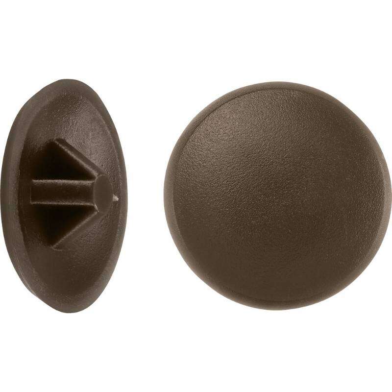 Image du produit Capuchon de recouvrement (pour PZ 2) - PVC - Brun fonc&eacute; - &Oslash; 12 mm (50 pi&egrave;ces)