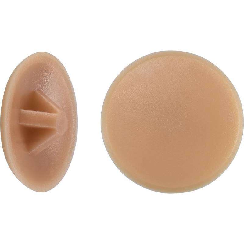 Image du produit Capuchon de recouvrement (pour PZ 2) - PVC - Brun clair - &Oslash; 12 mm (50 pi&egrave;ces)