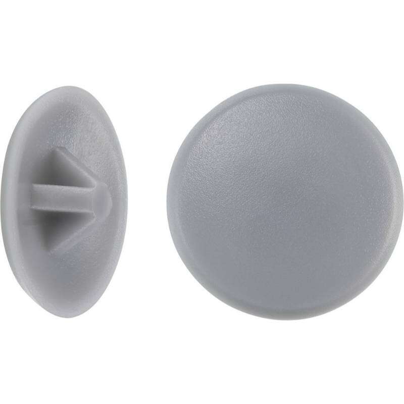 Image du produit Capuchon de recouvrement (pour PZ 2) - PVC - Gris - &Oslash; 12 mm (50 pi&egrave;ces)