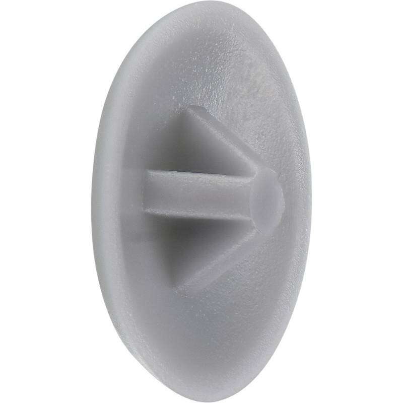 Image du produit Capuchon de recouvrement (pour PZ 2) - PVC - Gris - &Oslash; 12 mm (50 pi&egrave;ces)