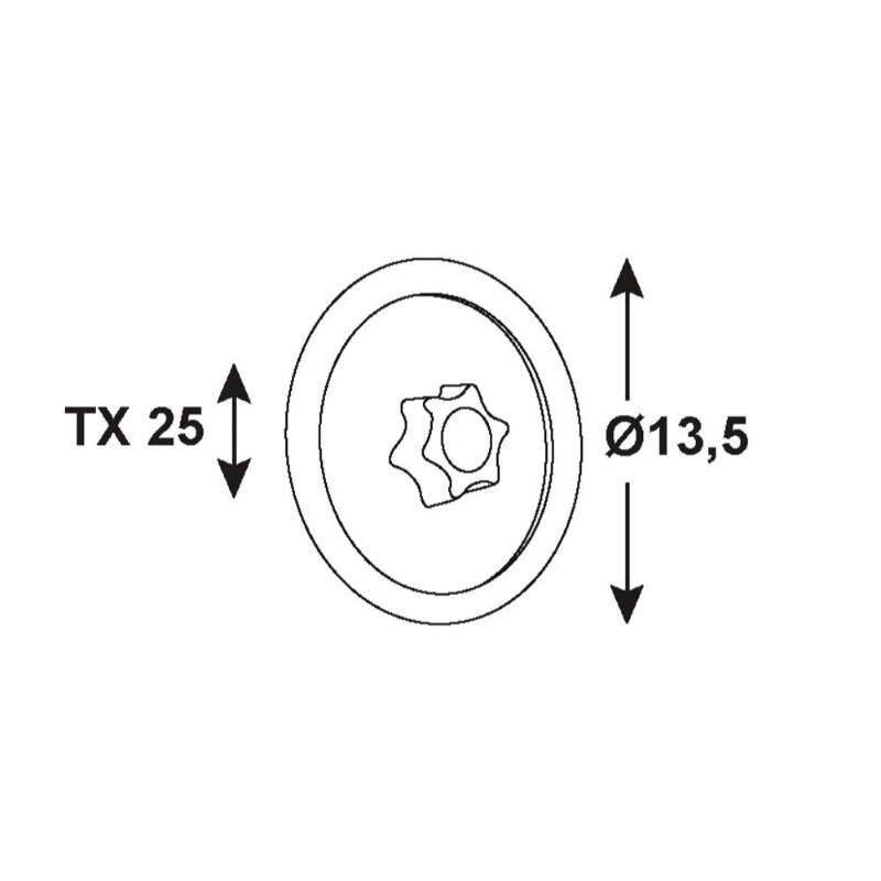 Image du produit Capuchon de recouvrement (pour TX) - PVC - Blanc