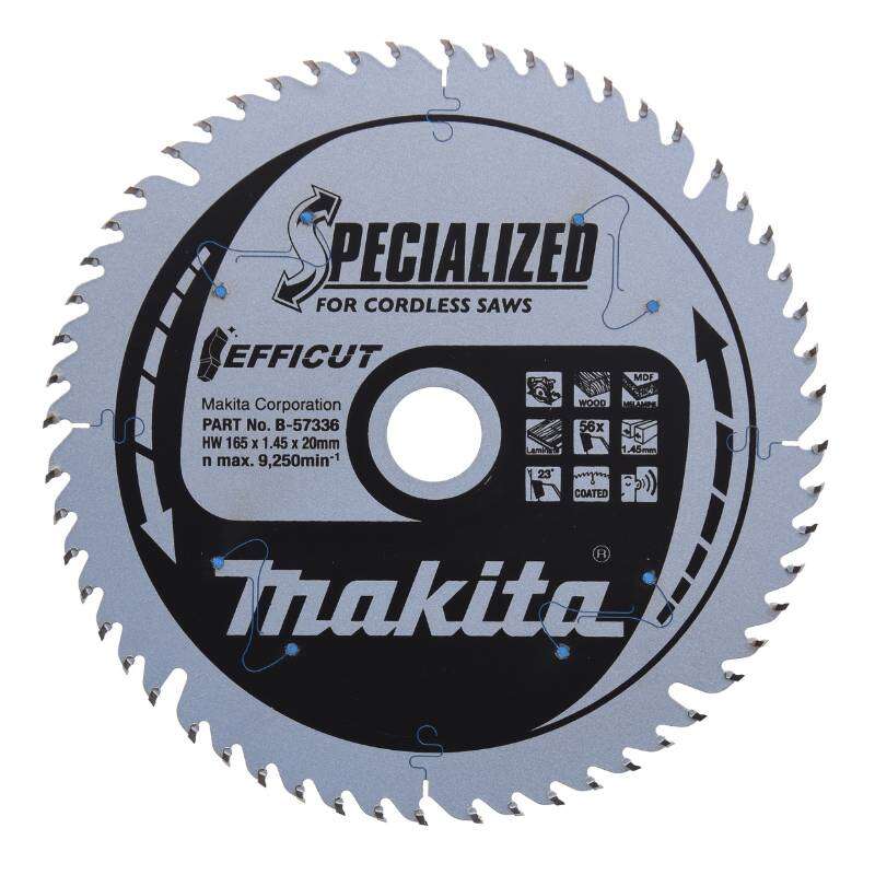 Image du produit MAKITA - Lame de Scie Circulaire, EFFICUT TCT - Bois - &Oslash; 165 x 20 mm - Dents: au choix
