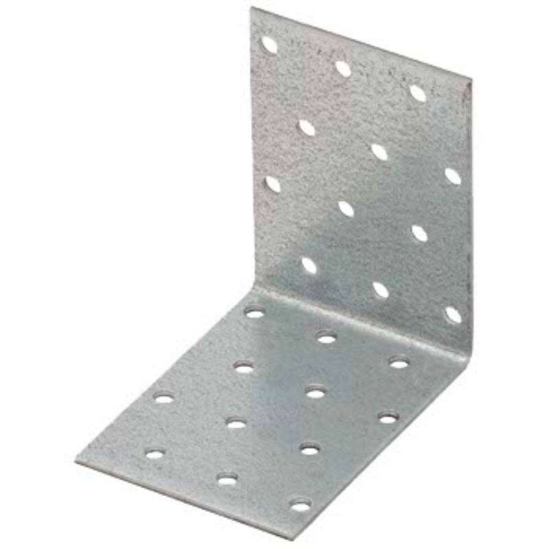 Image du produit Equerre d'assemblage - Mod&egrave;le Lourd - Zingu&eacute; - 80 x 80 x 60 mm
