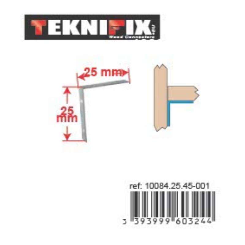 Image du produit Equerre sur chant - Equerre de chaise - Zingu&eacute; -  de 25 &agrave; 150 mm