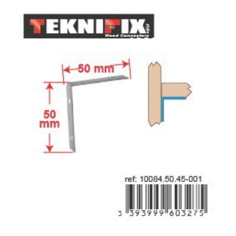 Image du produit Equerre sur chant - Equerre de chaise - Zingu&eacute; -  de 25 &agrave; 150 mm