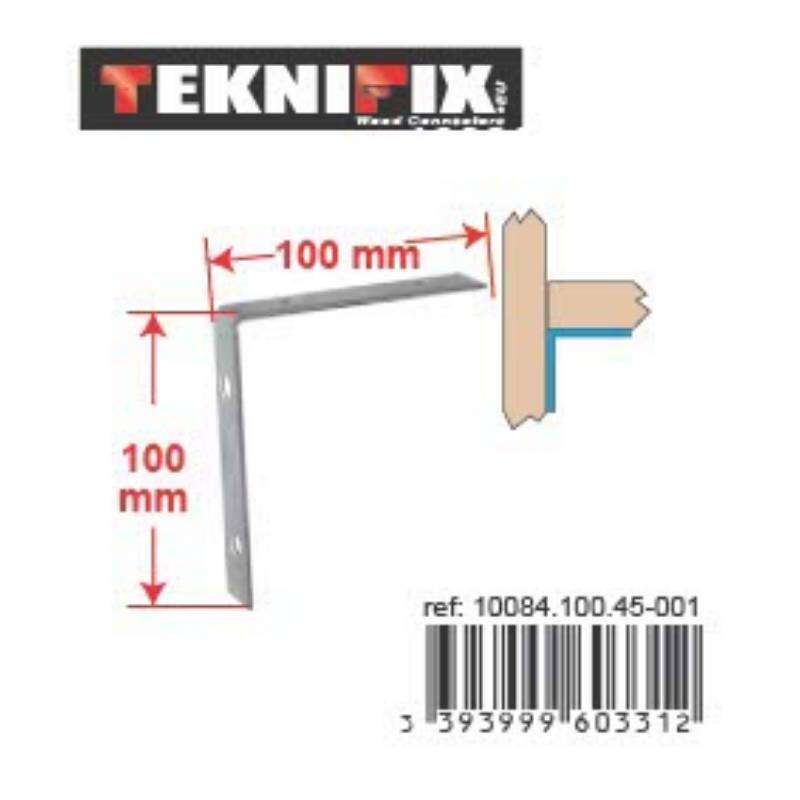Image du produit Equerre sur chant - Equerre de chaise - Zingu&eacute; -  de 25 &agrave; 150 mm
