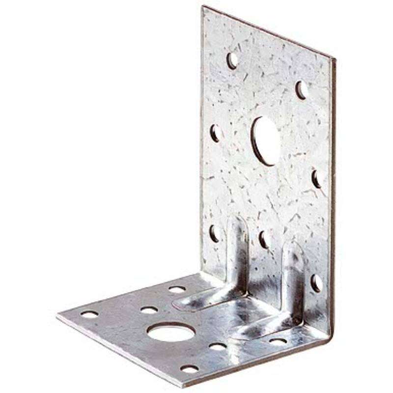 Image du produit Equerre d'assemblage - Mod&egrave;le Lourd - Zingu&eacute; - 50 x 75 x 57 x 2 mm