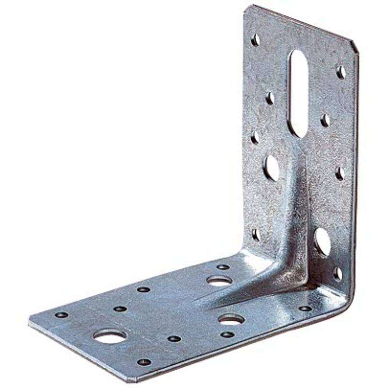 Image du produit Equerre d'assemblage - Mod&egrave;le Lourd - Zingu&eacute; - 90 x 150 x 60 x 2,5 mm
