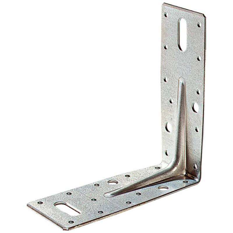 Image du produit Equerre d'assemblage - Mod&egrave;le Lourd - Zingu&eacute; - 150 x 150 x 60 x 2,5 mm