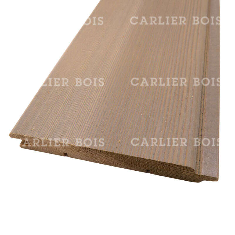 Image du produit Bardage C&egrave;dre about&eacute; - Bross&eacute; Gris 102 - Profil 'Chanfrea'- R/L - 18 x 130 mm - Longueur 440 cm - colis de 2.288 m&sup2;
