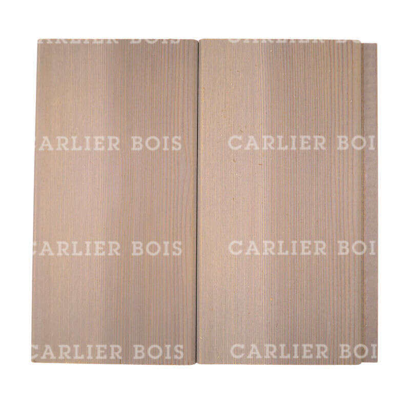 Image du produit Bardage C&egrave;dre about&eacute; - Bross&eacute; Gris 102 - Profil 'Chanfrea'- R/L - 18 x 130 mm - Longueur 440 cm - colis de 2.288 m&sup2;