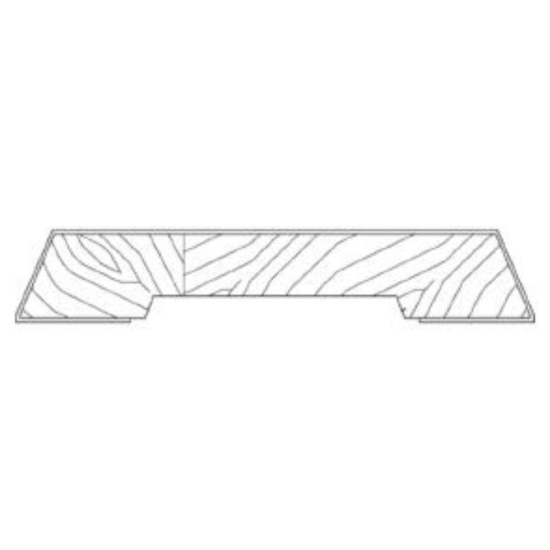 Image du produit Chambranle - Mod&egrave;le Trap&egrave;ze - Ch&ecirc;ne Massif Plaqu&eacute; - 12 x 68 mm (11,25 m/kit)