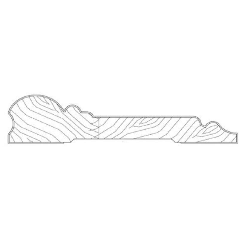 Image du produit Chambranle - de style - Ch&ecirc;ne Massif Plaqu&eacute; - 22 x 92 mm (11,25 m/kit)