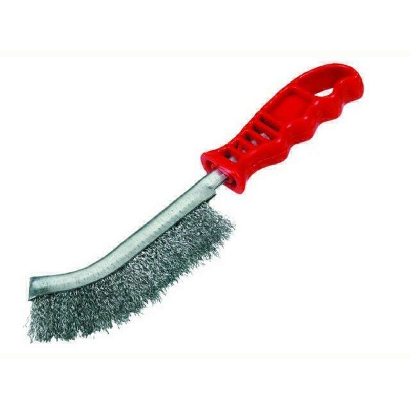 Image du produit IRONSIDE&reg;- Brosse Universelle - Fil en Acier - Poign&eacute;e en plastique Rouge