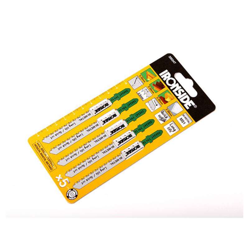 Image du produit (s) IRONSIDE&reg;- 5 Lames de Scie Sauteuse CLEAN CUT pour Bois T101BRF