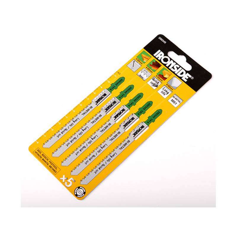 Image du produit (s) IRONSIDE&reg;- 5 Lames de Scie Sauteuse CLEAN CUT pour Bois T301CDF