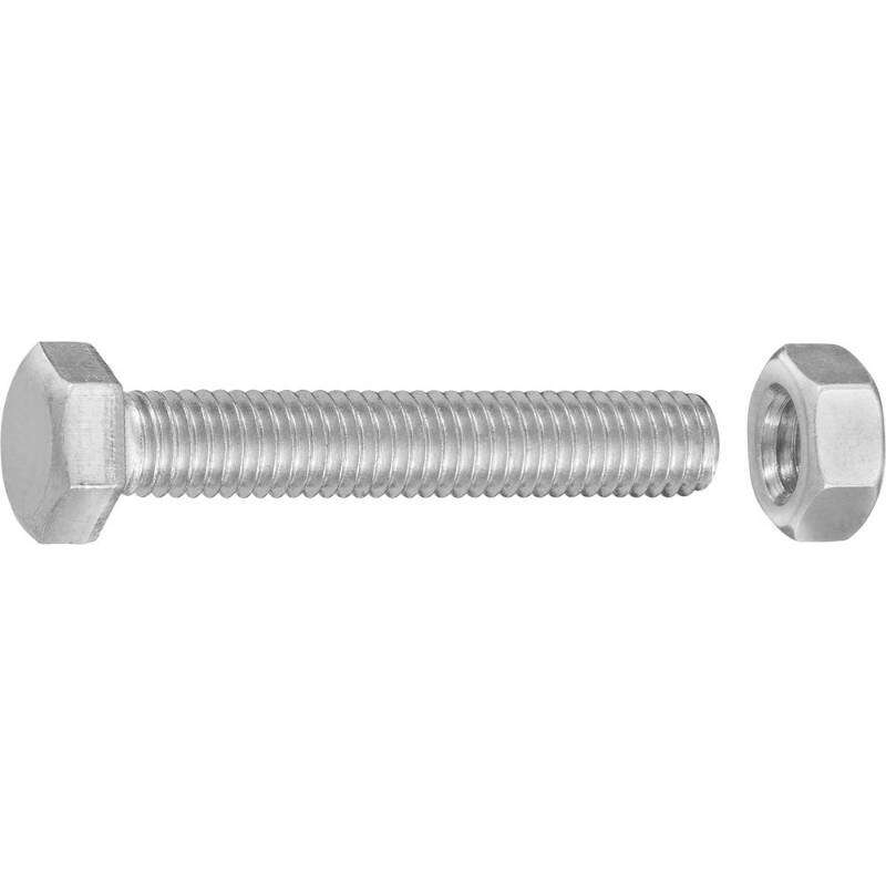 Image du produit Boulon &agrave; T&ecirc;te Hexagonale - Acier Galvanis&eacute; - M5