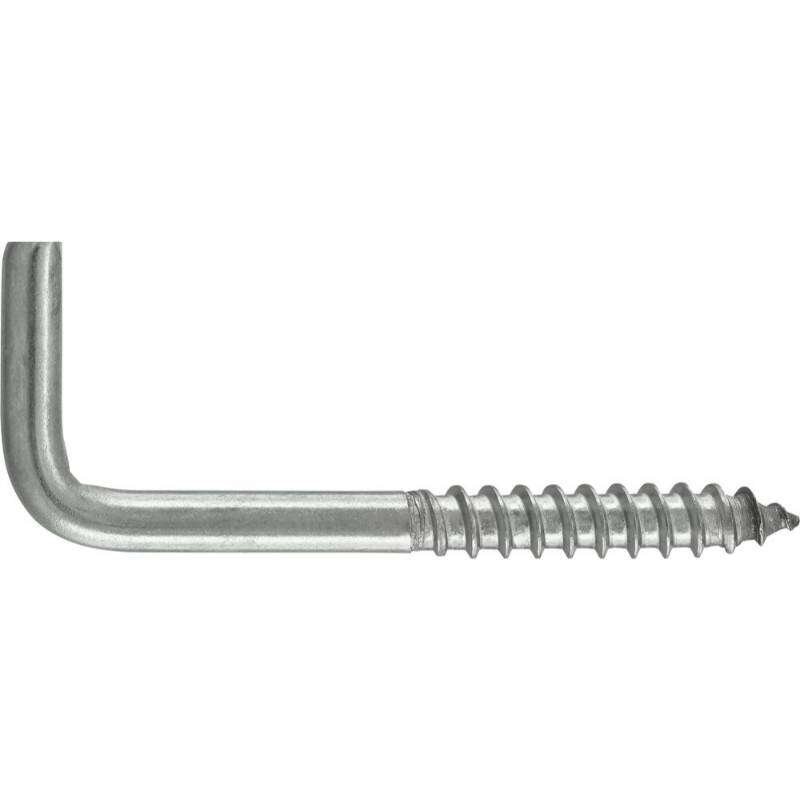 Image du produit Gond (Crampon) en L - Filetage Bois - Inox A2 - 4 x 50 mm (10 pcs)