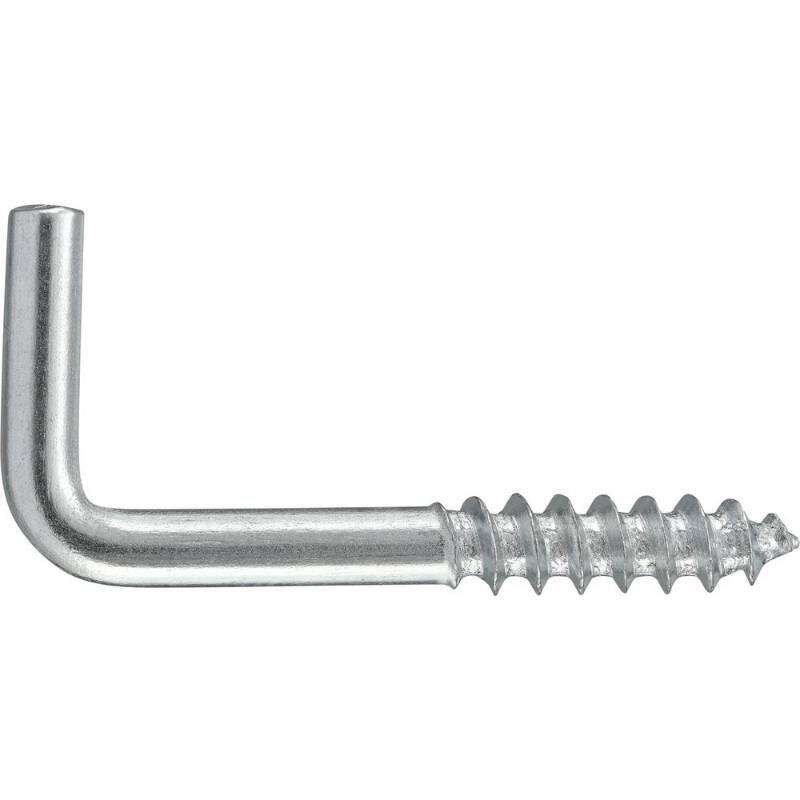 Image du produit Gond (Crampon) en L - Filetage Bois - Acier Galvanis&eacute;