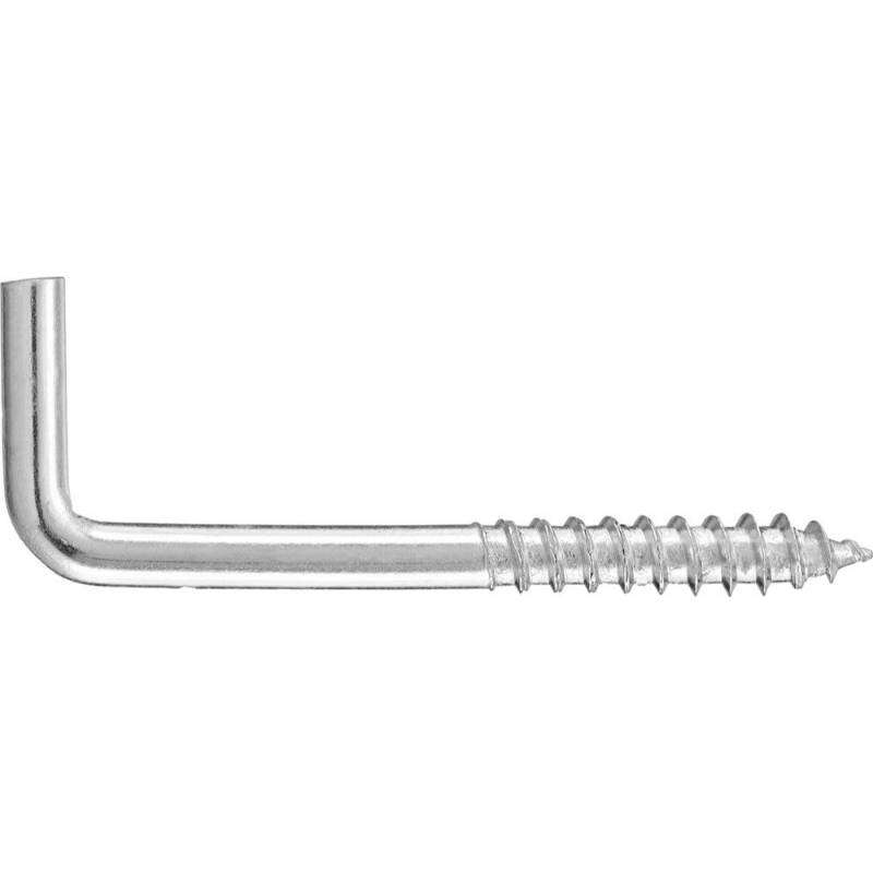 Image du produit Gond (Crampon) en L - Filetage Bois - Acier Galvanis&eacute;