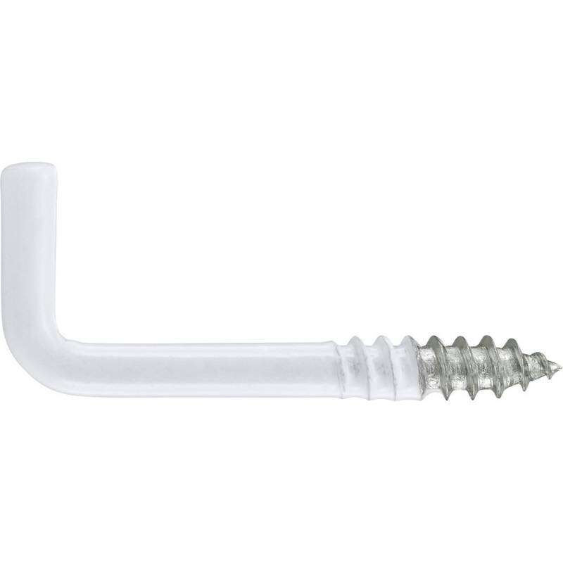 Image du produit Gond (Crampon) en L - Filetage Bois - Blanc