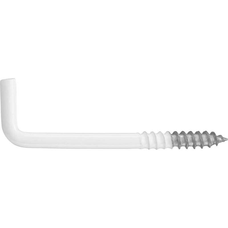 Image du produit Gond (Crampon) en L - Filetage Bois - Blanc