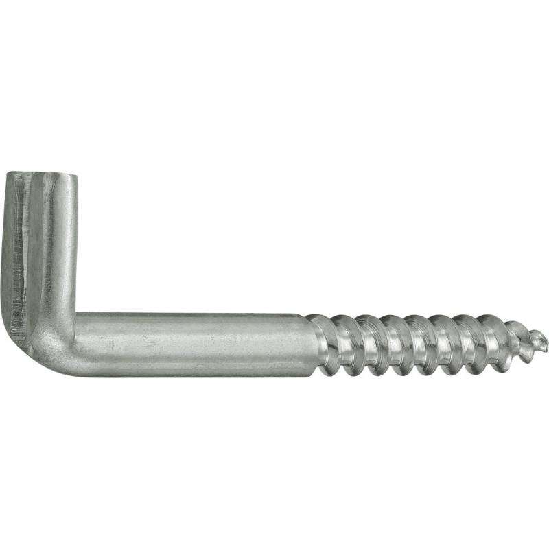 Image du produit Gond (Crampon) en L (Empreinte Plate) - Filetage Bois - Inox A2