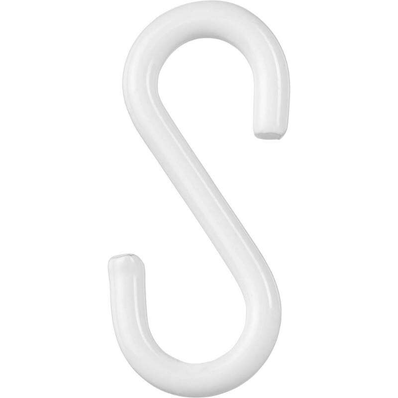 Image du produit Crochet en S (Crochet de Boucher) - Blanc - 3,8 x 35 mm (4 pcs)