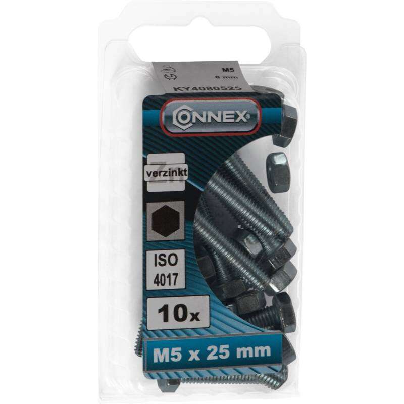 Image du produit Boulon &agrave; T&ecirc;te Hexagonale - Acier Galvanis&eacute; - M5