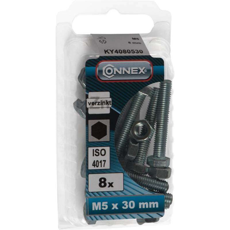 Image du produit Boulon &agrave; T&ecirc;te Hexagonale - Acier Galvanis&eacute; - M5