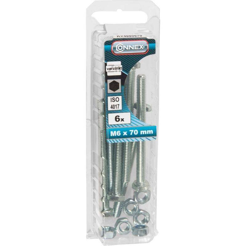 Image du produit Boulon &agrave; T&ecirc;te Hexagonale - Acier Galvanis&eacute; - M6