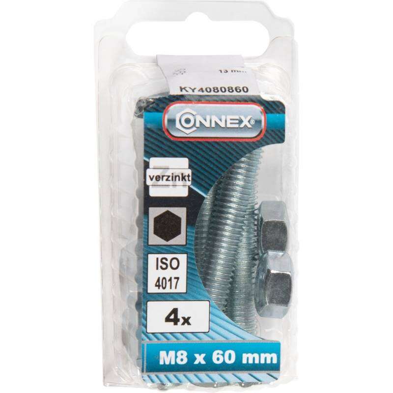 Image du produit Boulon &agrave; T&ecirc;te Hexagonale - Acier Galvanis&eacute; - M8