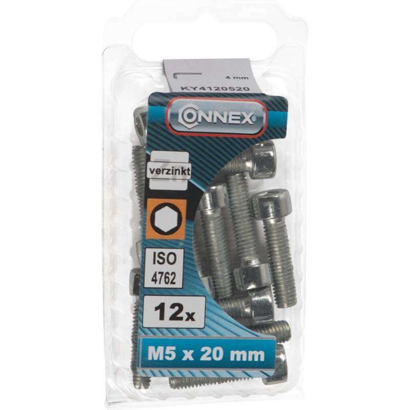 Image du produit Boulon &agrave; six pans creux - T&ecirc;te ronde / Filetage m&eacute;trique - Acier Galvanis&eacute; - M5
