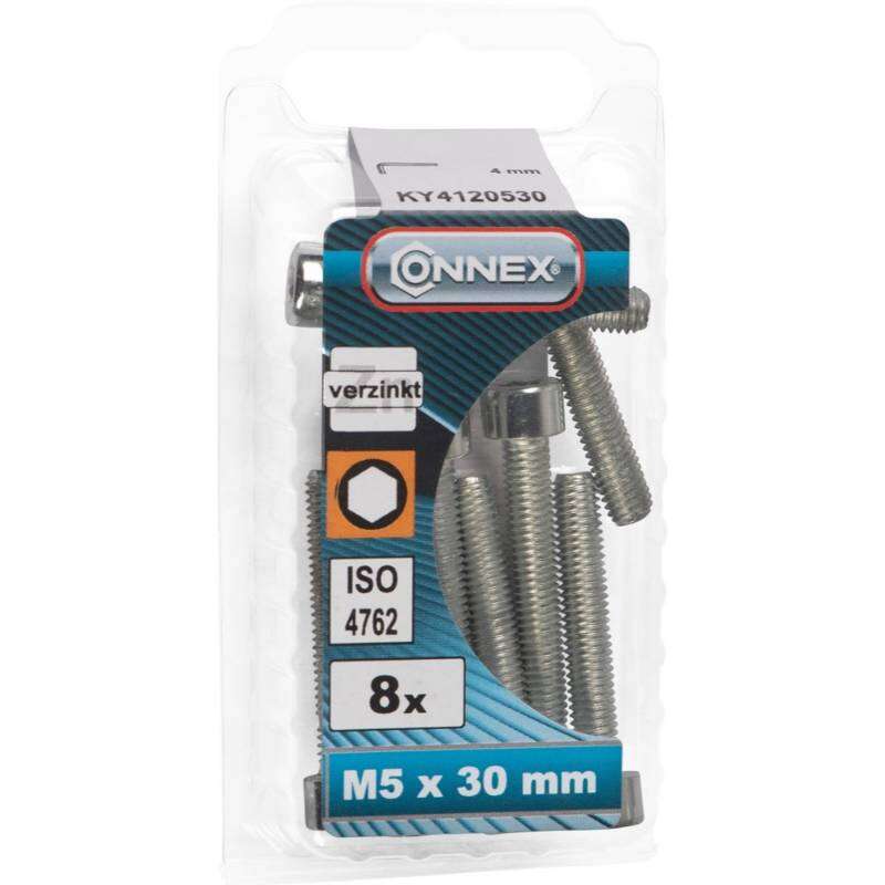 Image du produit Boulon &agrave; six pans creux - T&ecirc;te ronde / Filetage m&eacute;trique - Acier Galvanis&eacute; - M5