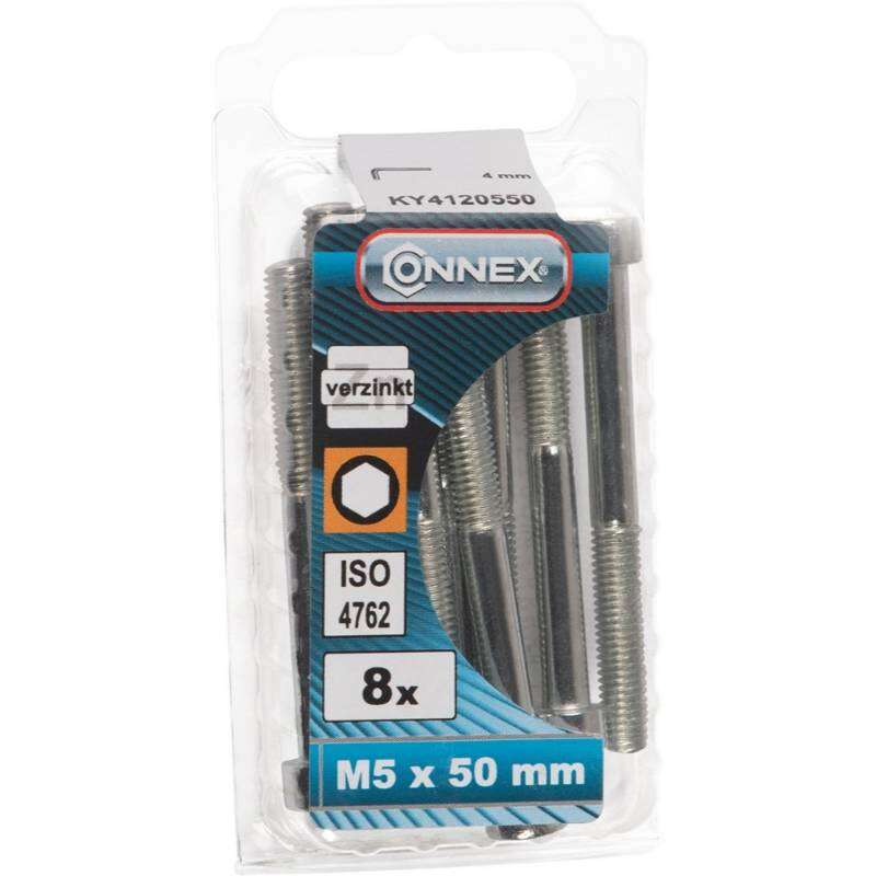 Image du produit Boulon &agrave; six pans creux - T&ecirc;te ronde / Filetage m&eacute;trique - Acier Galvanis&eacute; - M5