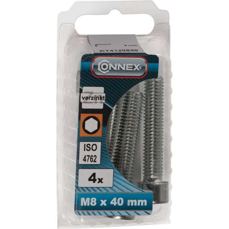Image du produit Boulon &agrave; six pans creux - T&ecirc;te ronde / Filetage m&eacute;trique - Acier Galvanis&eacute; - M8