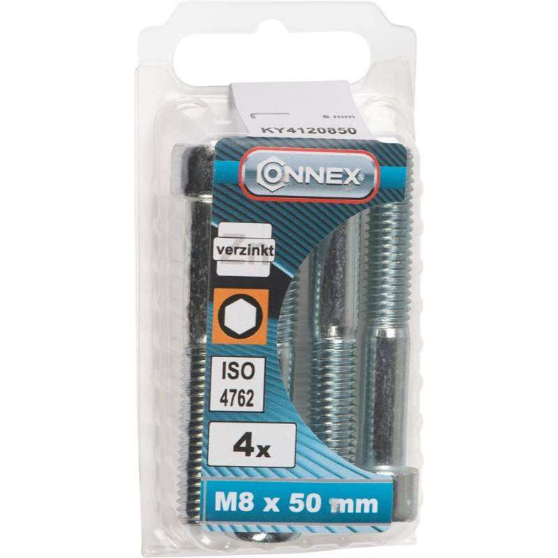 Image du produit Boulon &agrave; six pans creux - T&ecirc;te ronde / Filetage m&eacute;trique - Acier Galvanis&eacute; - M8