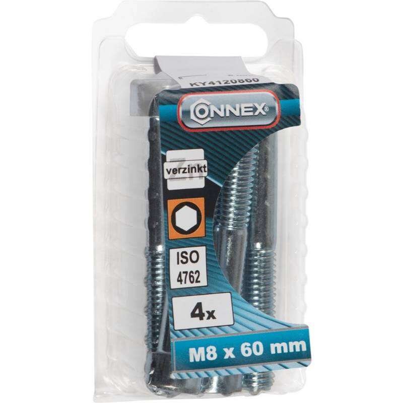 Image du produit Boulon &agrave; six pans creux - T&ecirc;te ronde / Filetage m&eacute;trique - Acier Galvanis&eacute; - M8