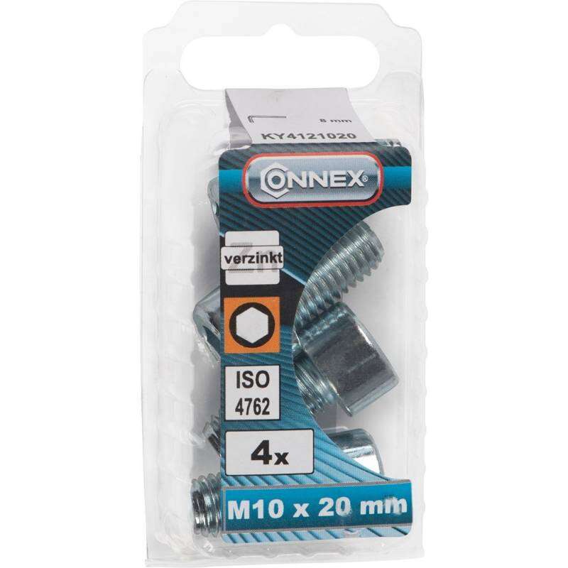 Image du produit Boulon &agrave; six pans creux - T&ecirc;te ronde / Filetage m&eacute;trique - Acier Galvanis&eacute; - M10
