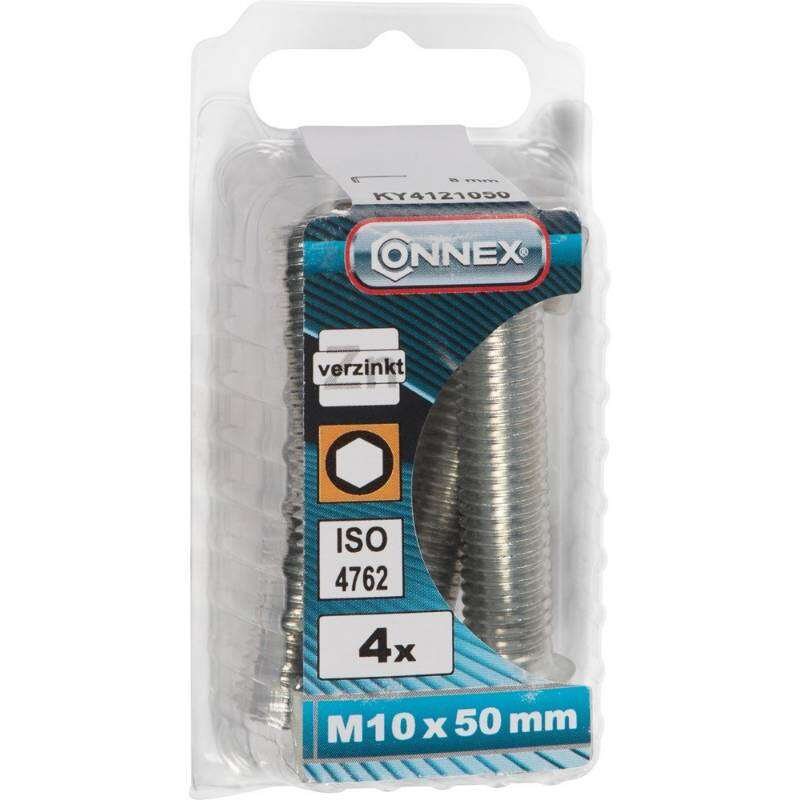 Image du produit Boulon &agrave; six pans creux - T&ecirc;te ronde / Filetage m&eacute;trique - Acier Galvanis&eacute; - M10