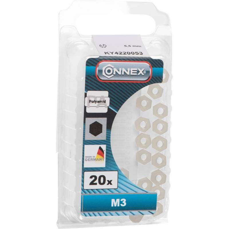 Image du produit Ecrou Hexagonal - Polyamide - Transparent (Blanc)