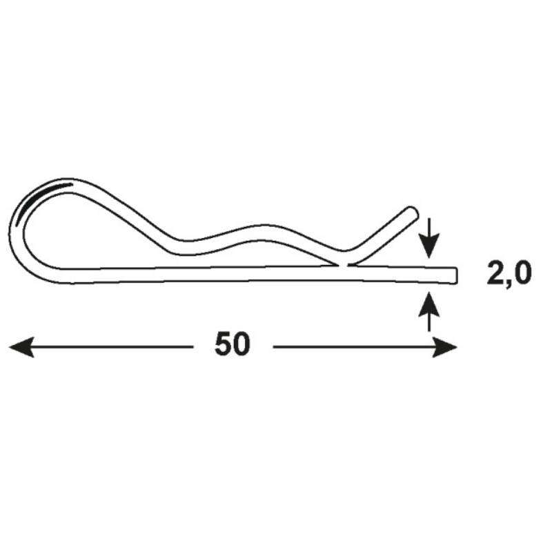 Image du produit Goupille Beta - Acier Galvanis&eacute;