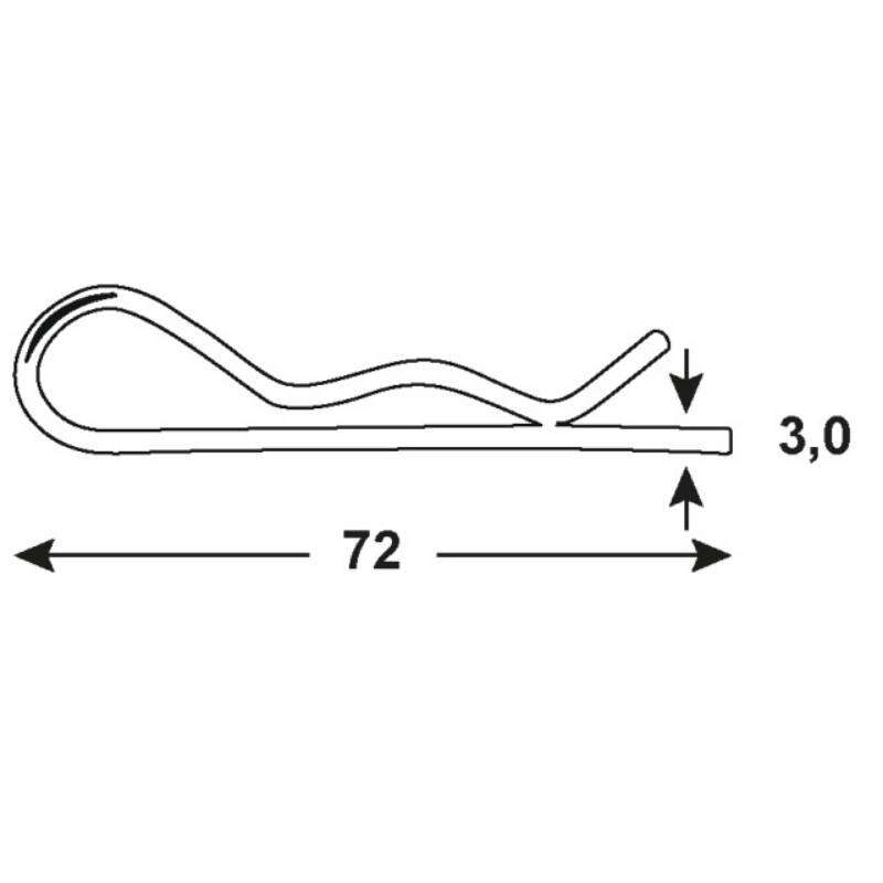 Image du produit Goupille Beta - Acier Galvanis&eacute;