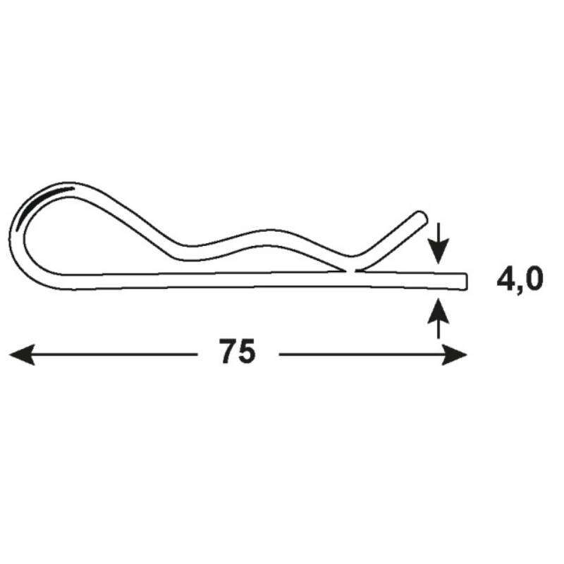 Image du produit Goupille Beta - Acier Galvanis&eacute;