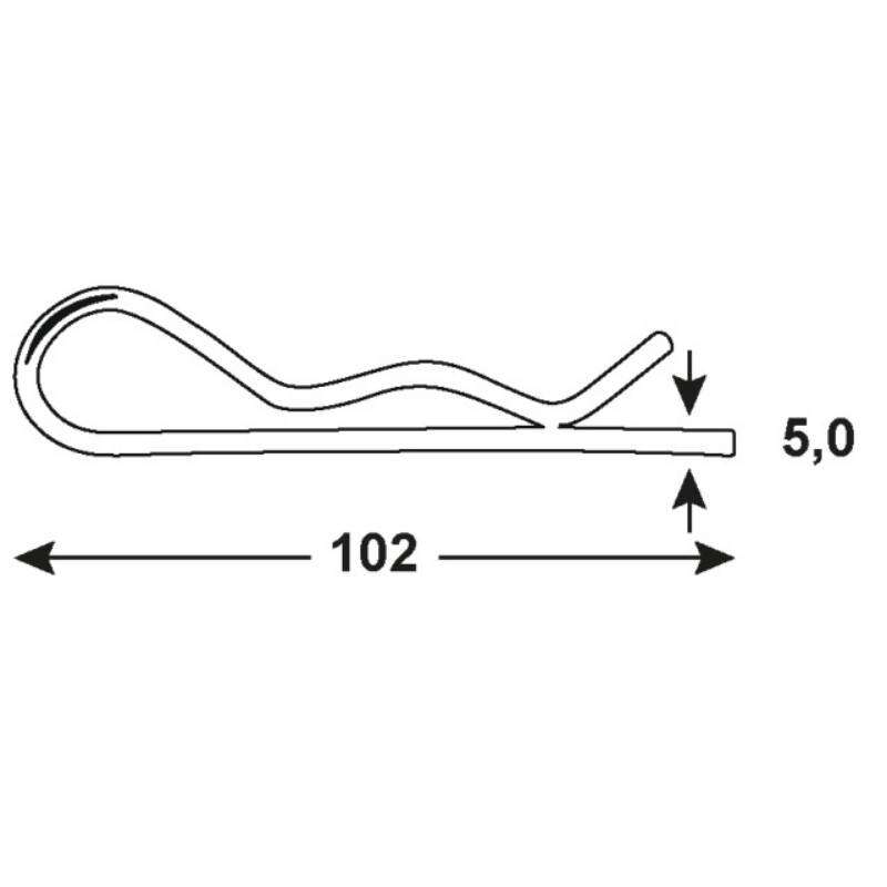 Image du produit Goupille Beta - Acier Galvanis&eacute;