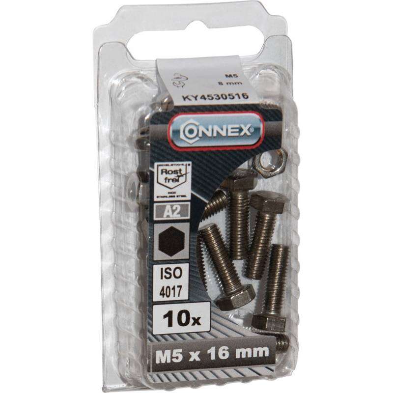 Image du produit Boulon &agrave; T&ecirc;te Hexagonale - Inox A2 - M5