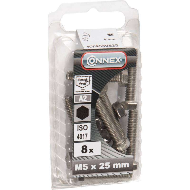 Image du produit Boulon &agrave; T&ecirc;te Hexagonale - Inox A2 - M5