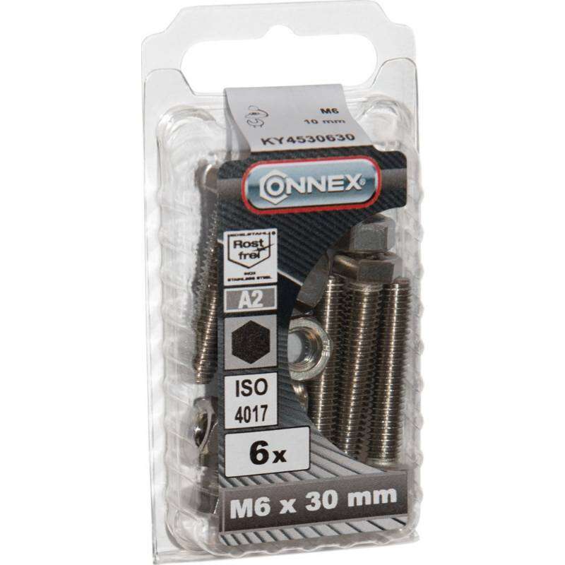 Image du produit Boulon &agrave; T&ecirc;te Hexagonale - Inox A2 - M6